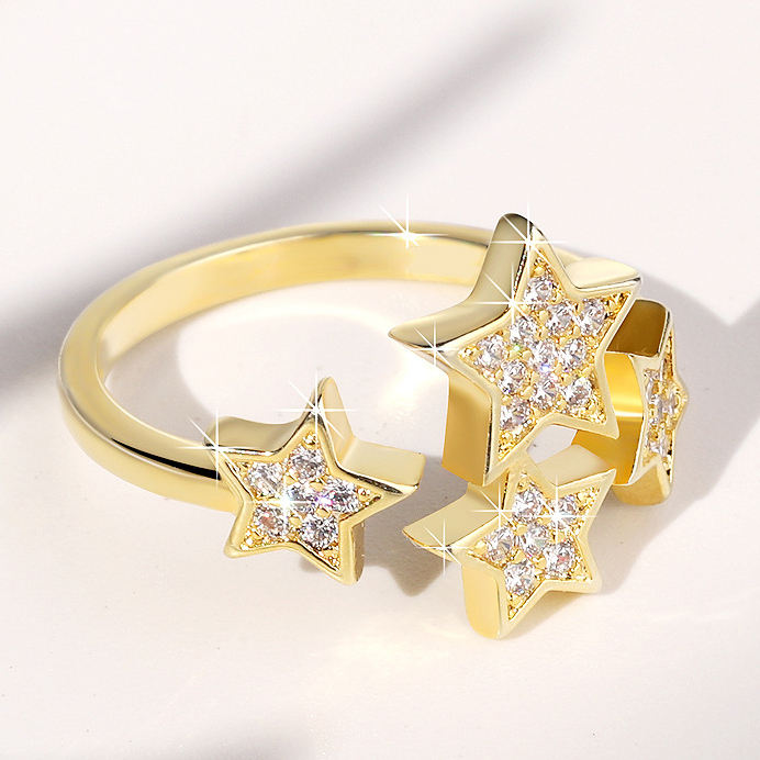 CAROVA Verstellbar Ring mit Zirkonia -Elegant & modern